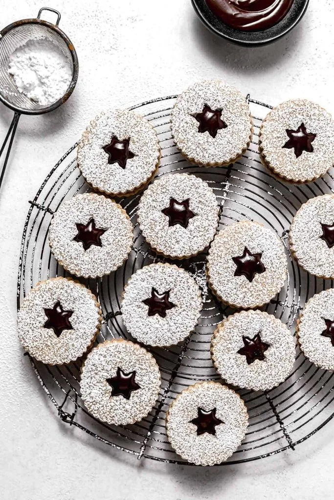 Chocolate Chai Linzer Cookies Recipe 2 Chocolate Chai Linzer Cookies Recipe