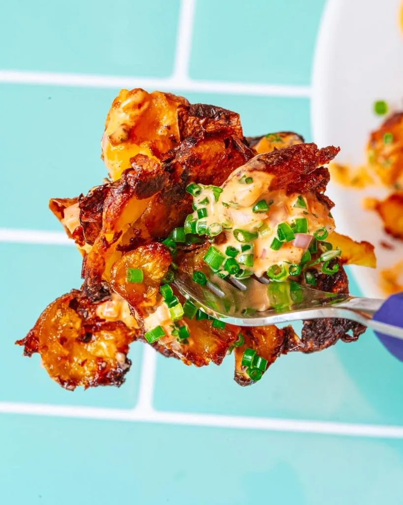Crispy Gochujang Potato Salad