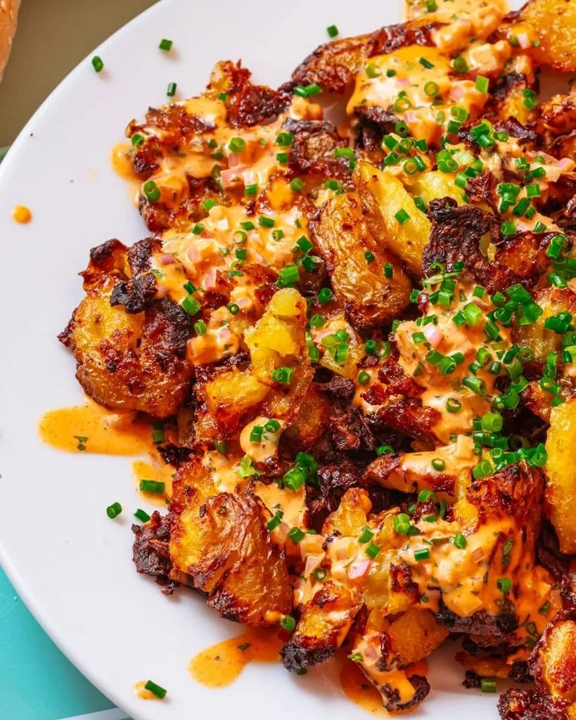 Crispy Gochujang Potato Salad