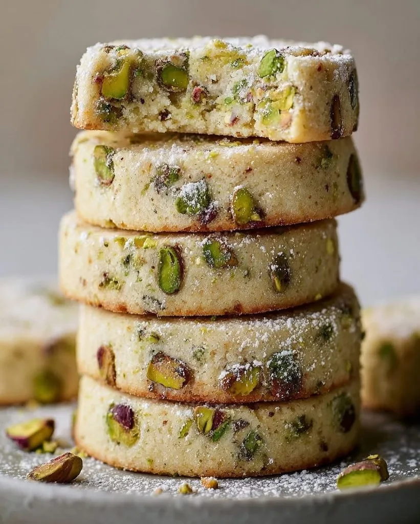 Pistachio Shortbread Cookies Recipe 3 Pistachio Shortbread Cookies