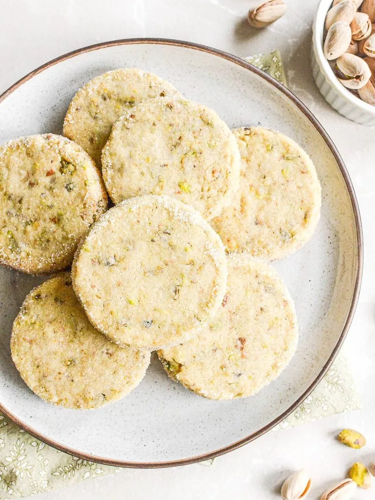 Pistachio Shortbread Cookies Recipe 2 Pistachio Shortbread Cookies