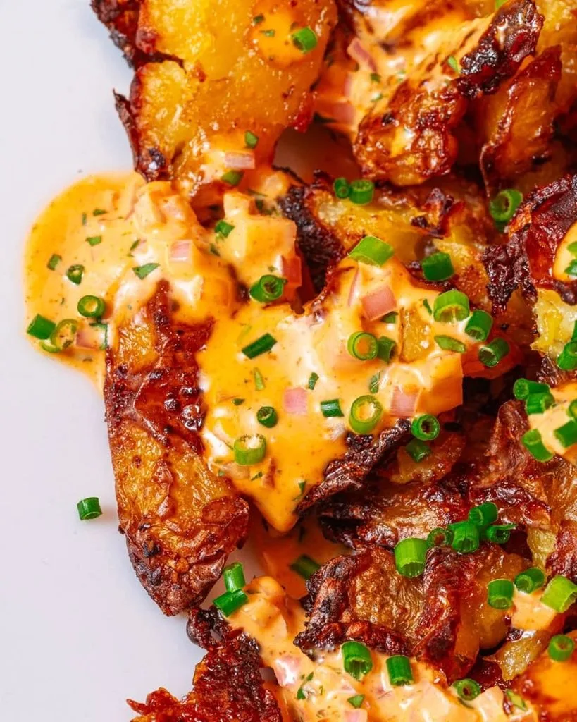 Crispy Gochujang Potato Salad