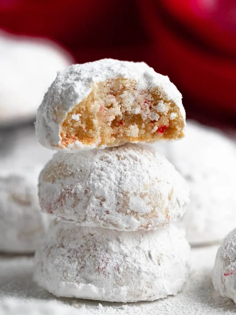 Peppermint Snowball Cookies Recipe 1 peppermint snowball cookies