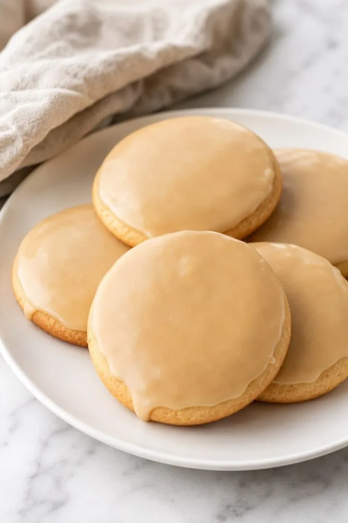 Soft Maple Cookies with Brown Butter Icing
