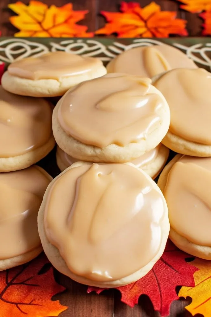 Soft Maple Cookies with Brown Butter Icing