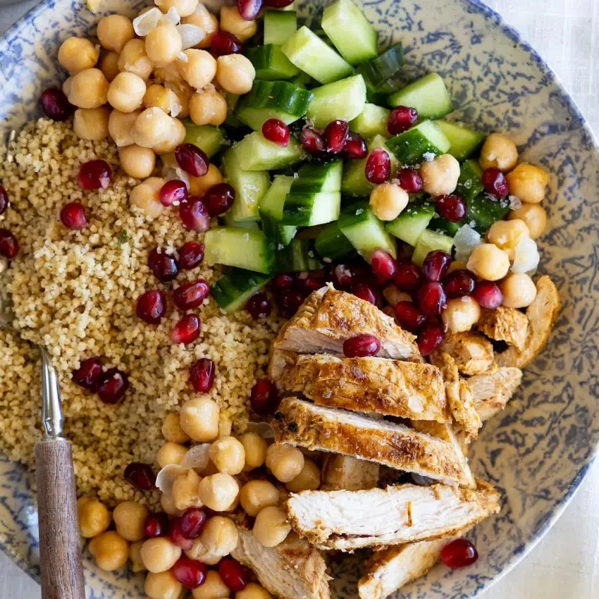 Moroccan Chicken Couscous Bowl Recipe 2 Moroccan Chicken Couscous Bowl