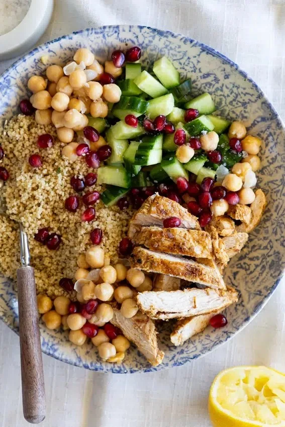 Moroccan Chicken Couscous Bowl Recipe 1 Moroccan Chicken Couscous Bowl