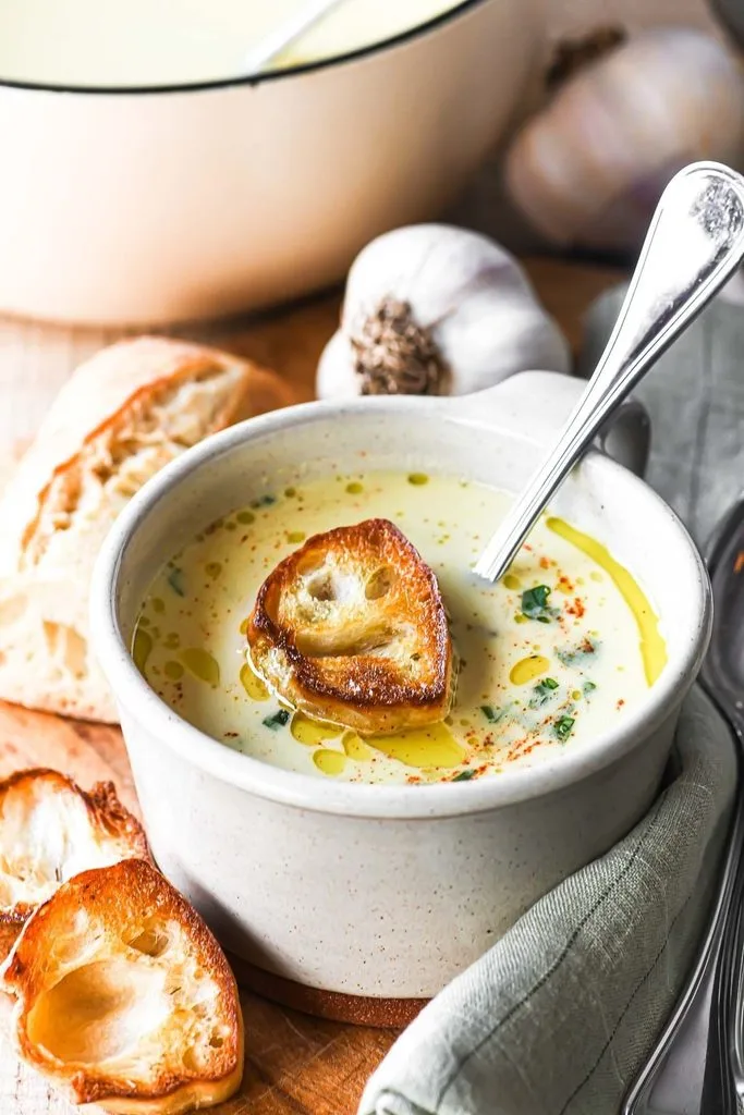 Country French Garlic Soup Recipe 1 Country French Garlic Soup Recipe
