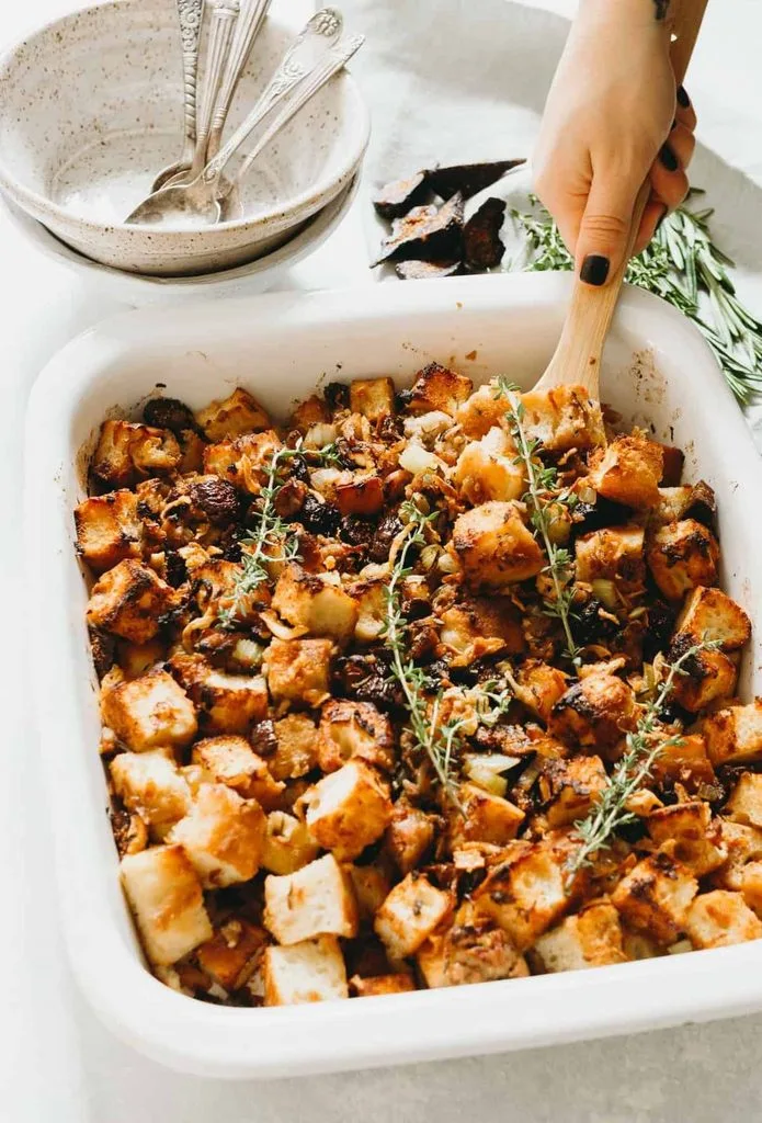 Focaccia Fig Sausage Stuffing Recipe 3 Focaccia Fig Sausage Stuffing Recipe