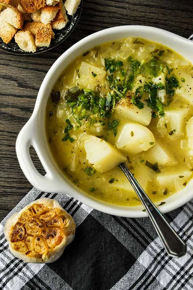 Hangover Cure Garlic Potato Soup Recipe 1 Hangover Cure Garlic Potato Soup