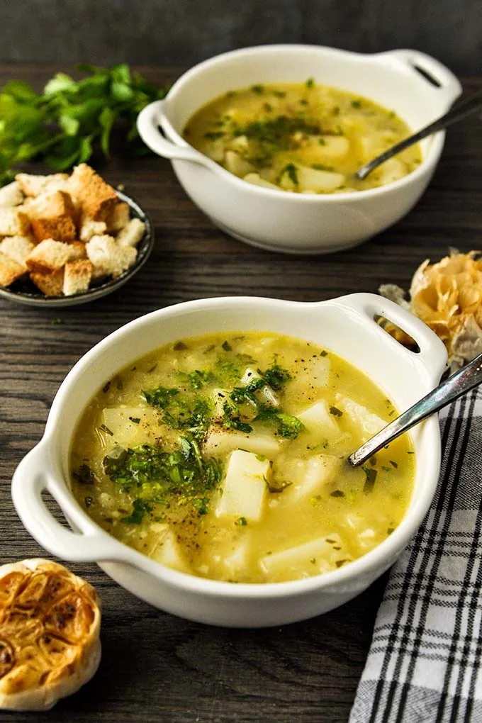 Hangover Cure Garlic Potato Soup Recipe 3 Hangover Cure Garlic Potato Soup