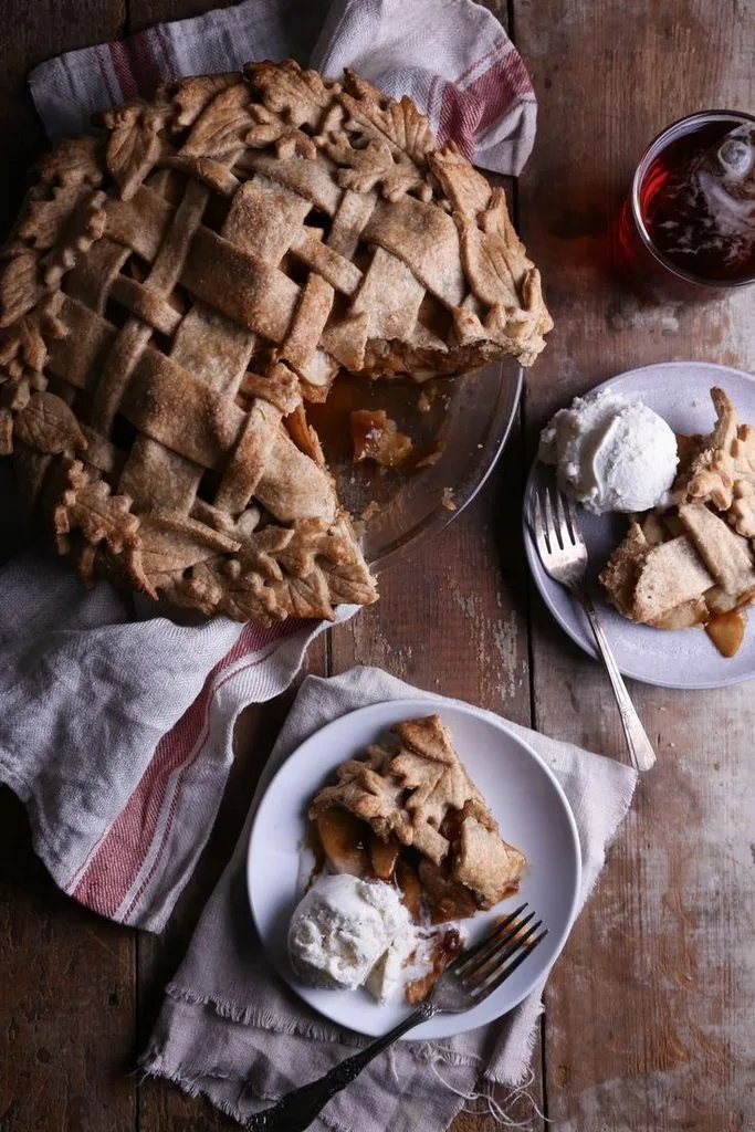 Toffee Apple Pie with Vanilla Custard Recipe 3 Toffee Apple Pie with Vanilla Custard