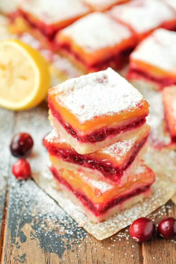 Cranberry Lemon Bars Recipe 3 Cranberry Lemon Bars