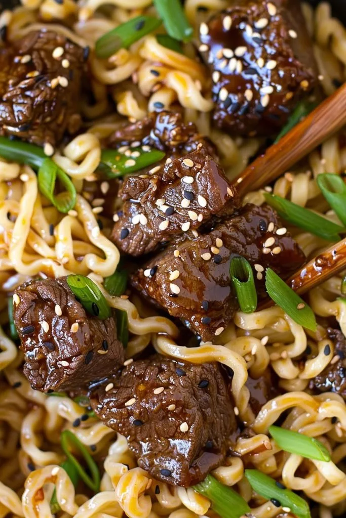 Mongolian Beef Ramen Bowl
