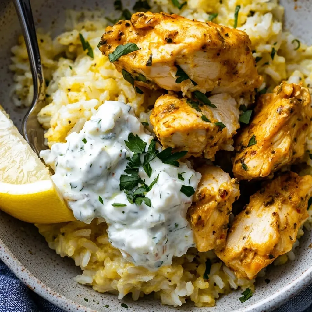 Dump and Bake Chicken Tzatziki and Rice Recipe 1 Dump and Bake Chicken Tzatziki and Rice