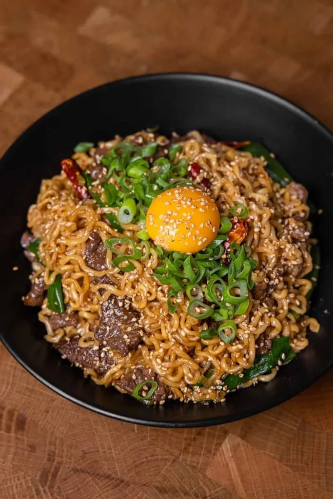Mongolian Beef Ramen Bowl