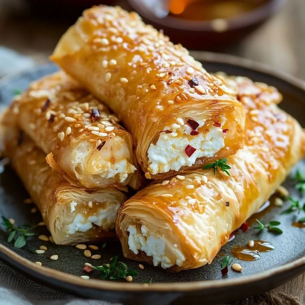 Chili Honey Feta Rolls