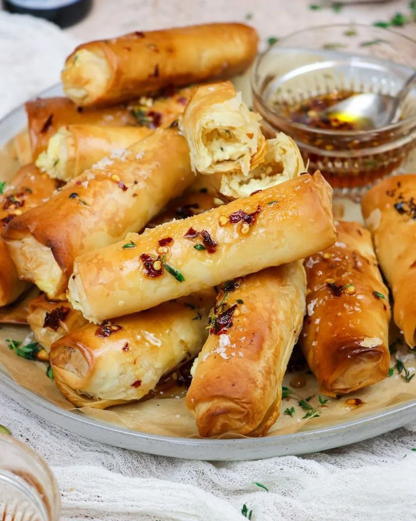 Chili Honey Feta Rolls