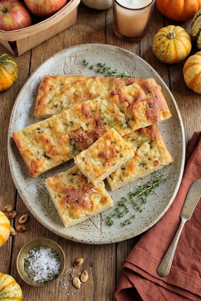 Gruyère & Thyme Fall Focaccia Recipe 3 Gruyère & Thyme Fall Focaccia