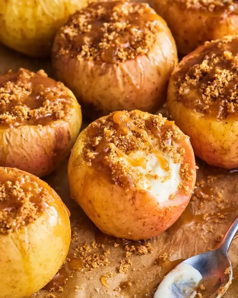 Cheesecake Stuffed Baked Apples Recipe 1 Cheesecake Stuffed Baked Apples