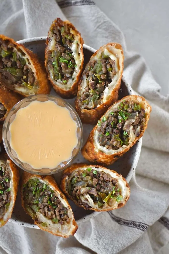 Philly Cheesesteak Egg Rolls 2 Philly Cheesesteak Egg Rolls