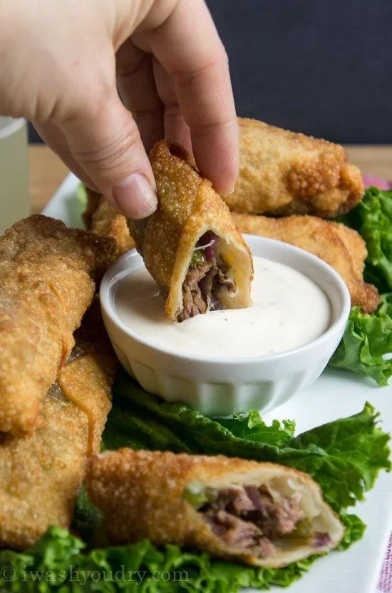 Philly Cheesesteak Egg Rolls 3 Philly Cheesesteak Egg Rolls