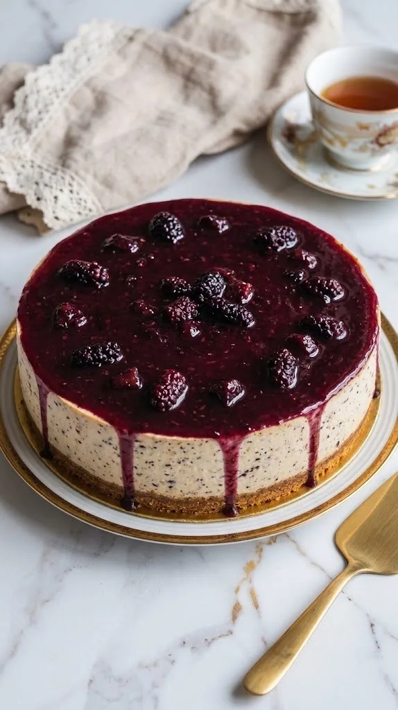 Mulberry & Earl Grey Cheesecake Recipe 2 Mulberry & Earl Grey Cheesecake