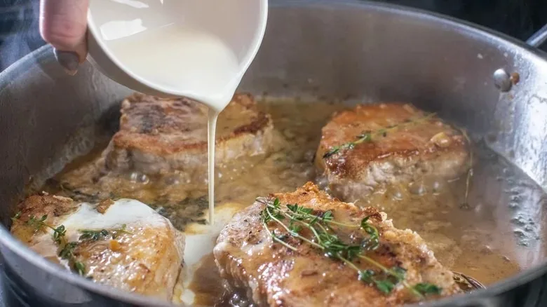 Apple Cider Pork with Mashed Sweet Potatoes Recipe 1 Apple Cider Pork with Mashed Sweet Potatoes