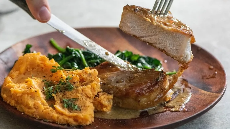 Apple Cider Pork with Mashed Sweet Potatoes Recipe 3 Apple Cider Pork with Mashed Sweet Potatoes