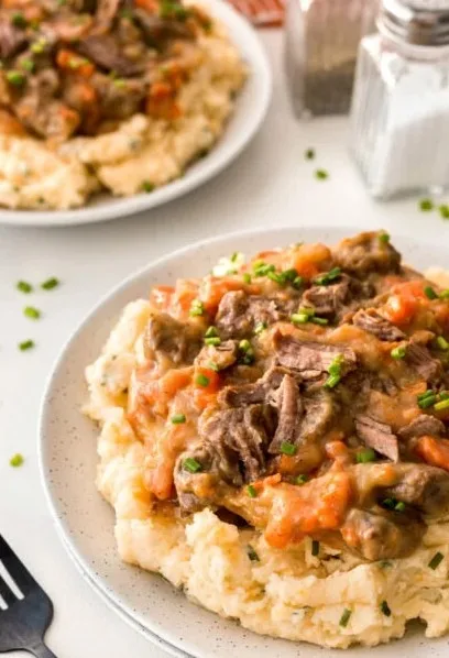 Fall Apple Cider Beef Stew over Mashed Potatoes Recipe 3 Fall Apple Cider Beef Stew over Mashed Potatoes
