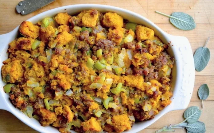 Pumpkin Cornbread Stuffing