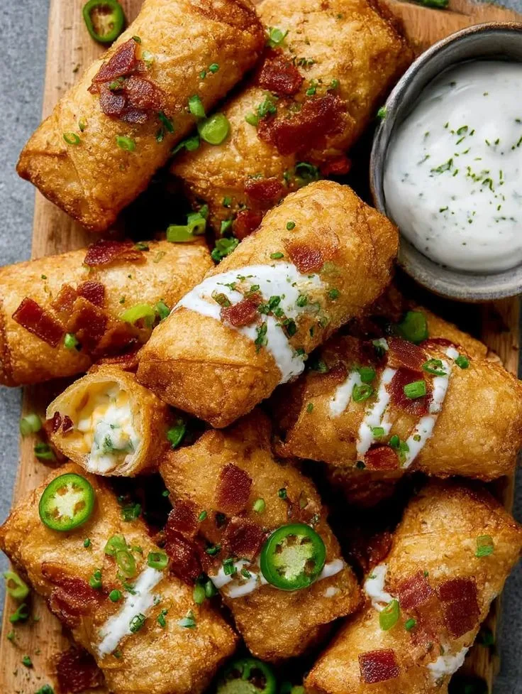 Jalapeno Popper Egg Rolls Recipe 2 Jalapeno Popper Egg Rolls
