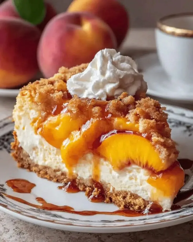 Peach Cobbler Cheesecake Fusion Recipe 3 Peach Cobbler Cheesecake Fusion