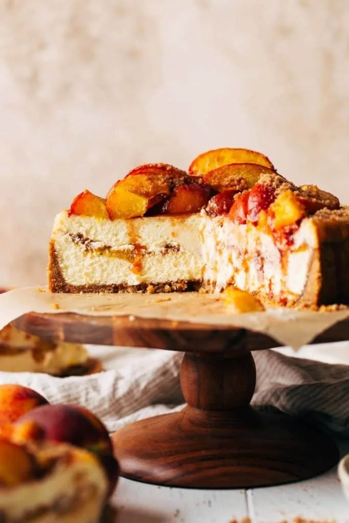 Peach Cobbler Cheesecake Fusion Recipe 2 Peach Cobbler Cheesecake Fusion