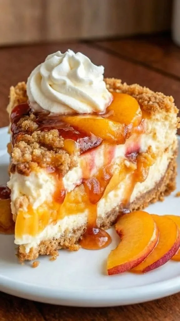 Peach Cobbler Cheesecake Fusion Recipe 1 Peach Cobbler Cheesecake Fusion