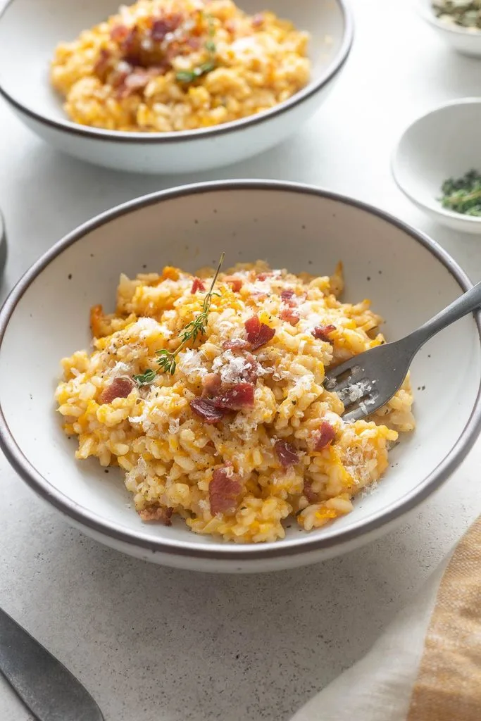 Bacon Pumpkin Parmesan Risotto Recipe 3 Bacon Pumpkin Parmesan Risotto