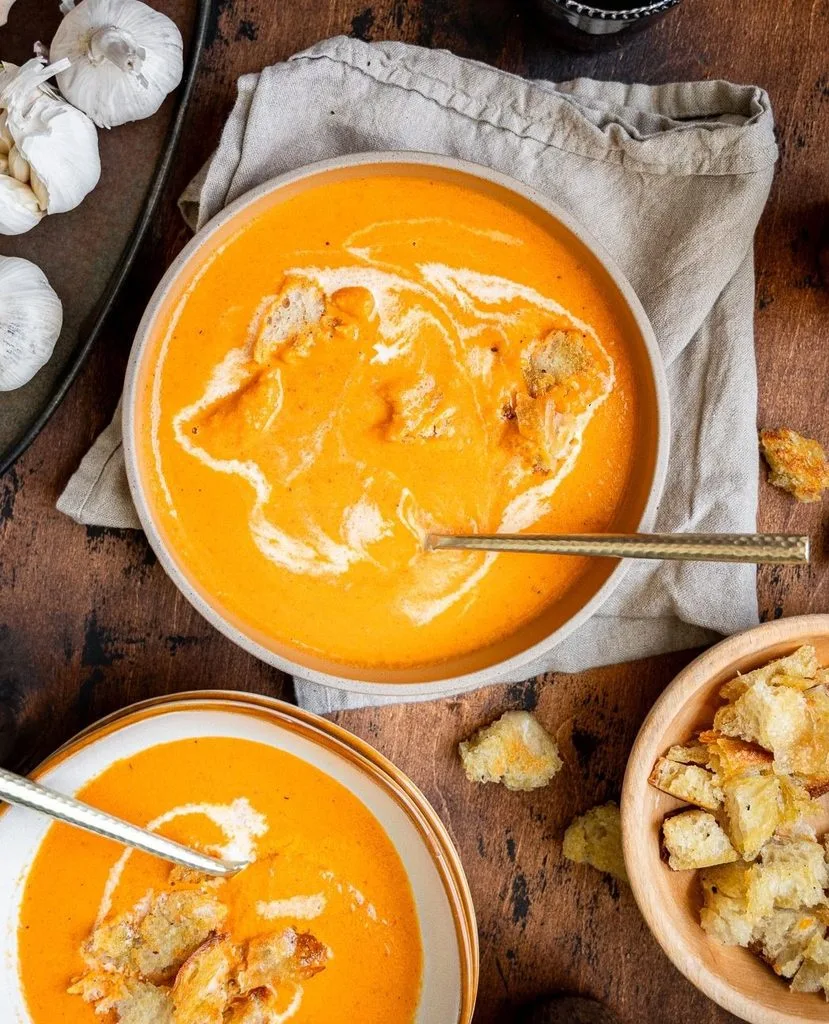 Creamy Roasted Red Pepper Gouda Soup Recipe 3 Creamy Roasted Red Pepper Gouda Soup