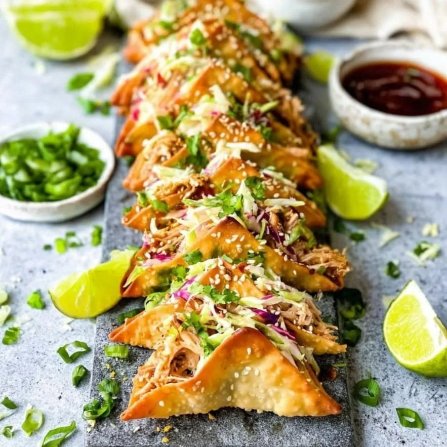 Chicken Wonton Tacos Recipe 7 Chicken Wonton Tacos