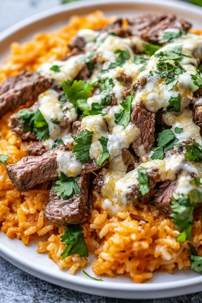 Steak Queso Rice Recipe 2 Steak Queso Rice