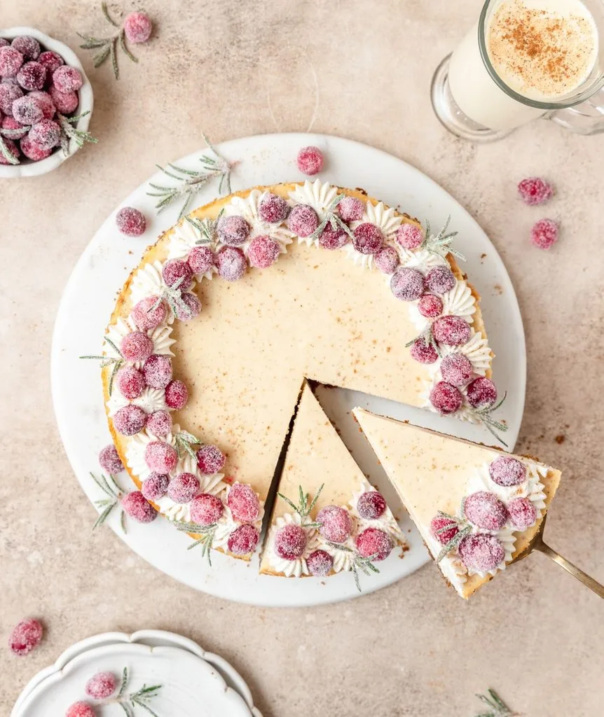 Eggnog Cheesecake Recipe 3 eggnog cheesecake