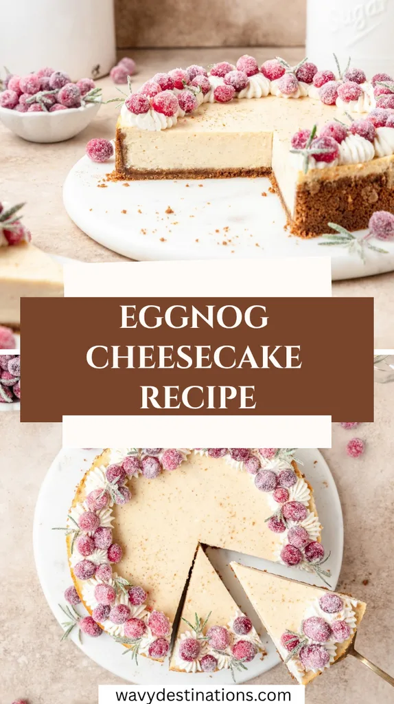 Eggnog Cheesecake Recipe 1 eggnog cheesecake