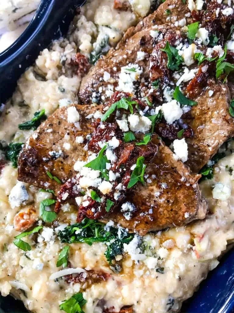 Steak Gorgonzola Alfredo Risotto Recipe 2 Steak Gorgonzola Alfredo Risotto