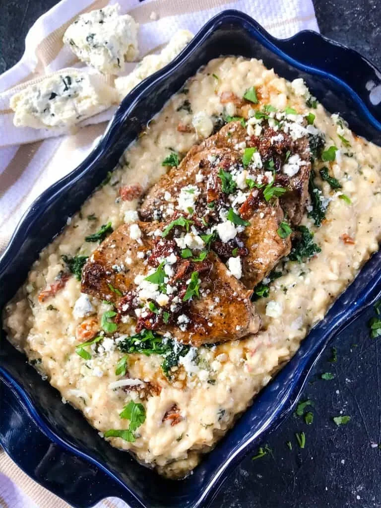 Steak Gorgonzola Alfredo Risotto Recipe 3 Steak Gorgonzola Alfredo Risotto