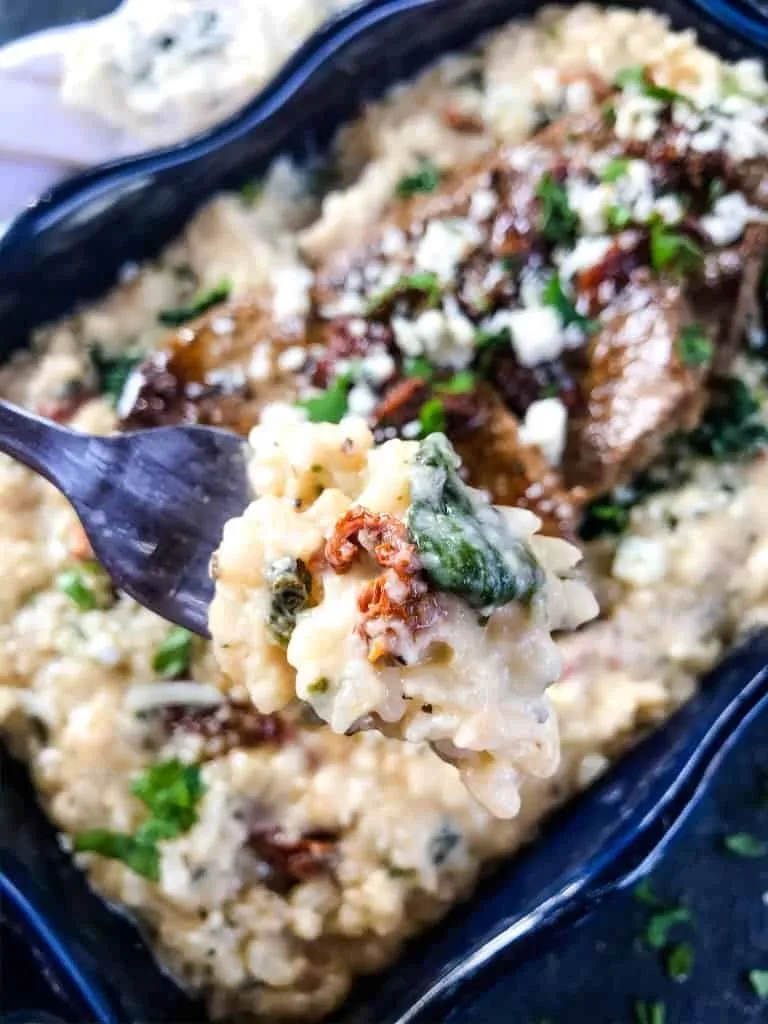 Steak Gorgonzola Alfredo Risotto Recipe 4 Steak Gorgonzola Alfredo Risotto