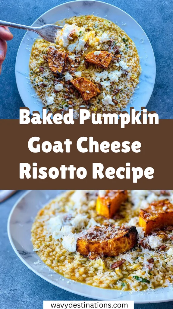 Baked Pumpkin Goat Cheese Risotto Recipe 1 Baked Pumpkin Goat Cheese Risotto
