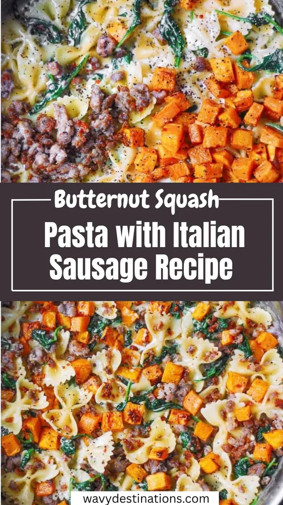 Butternut Squash Pasta with Italian Sausage