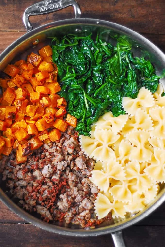Butternut Squash Pasta with Italian Sausage Recipe