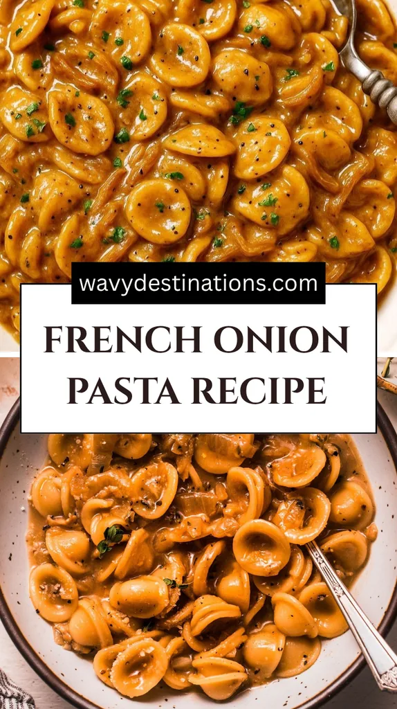 French Onion Pasta Recipe 1 French Onion Pasta
