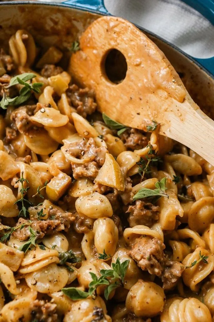Creamy Apple Gouda Sausage Pasta 5 Creamy Apple Gouda Sausage Pasta