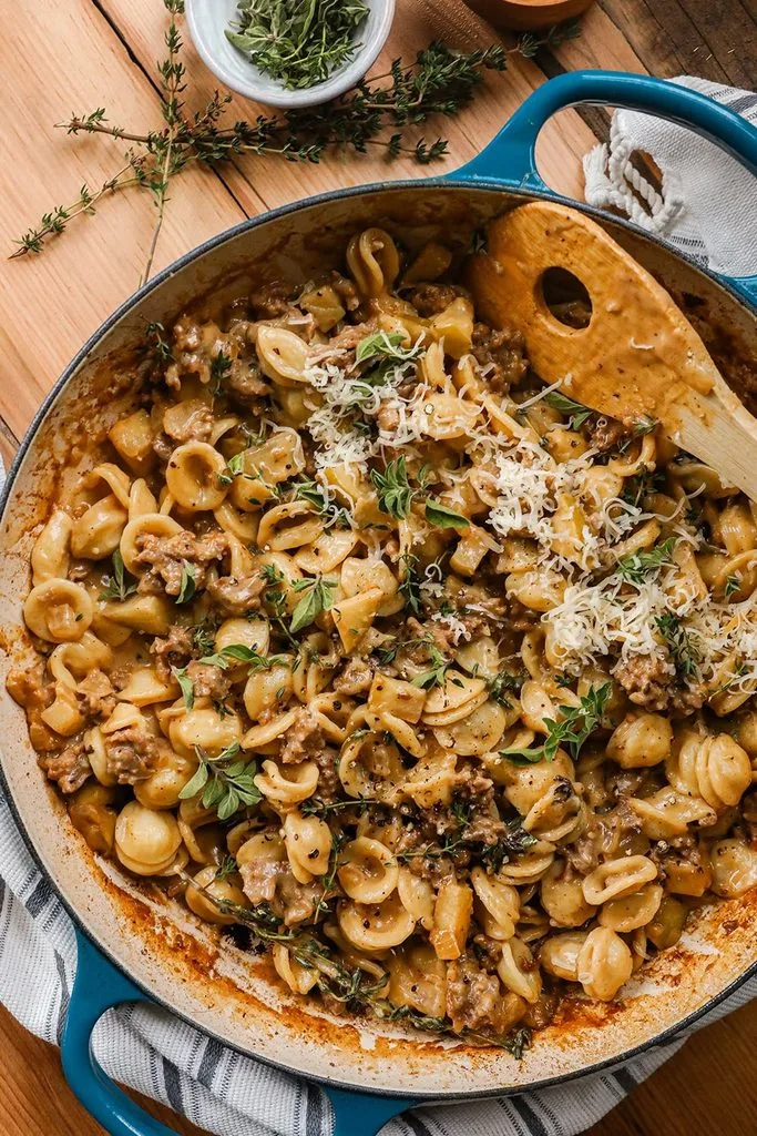 Creamy Apple Gouda Sausage Pasta 4 Creamy Apple Gouda Sausage Pasta